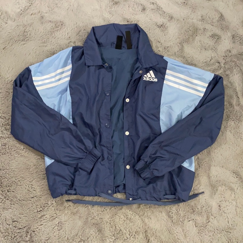 Blue Adidas Windbreaker
